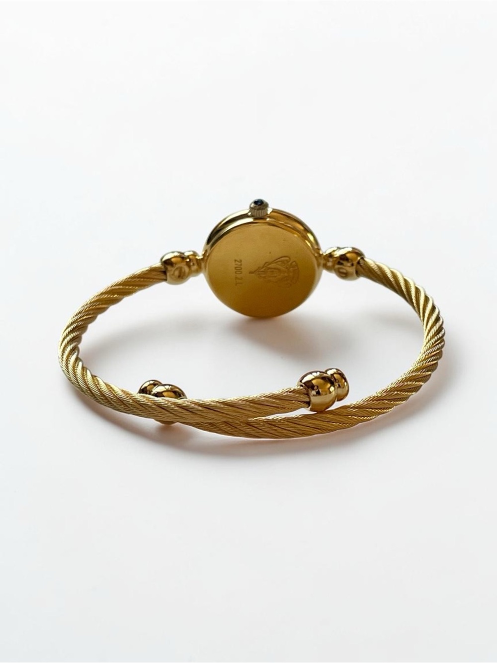 Gucci Gold-Tone Bangle Watch with Black Dial - Picture 5 of 17